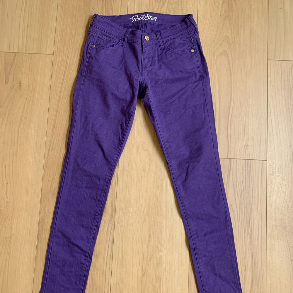Rockstar Purple Skinny Jeans